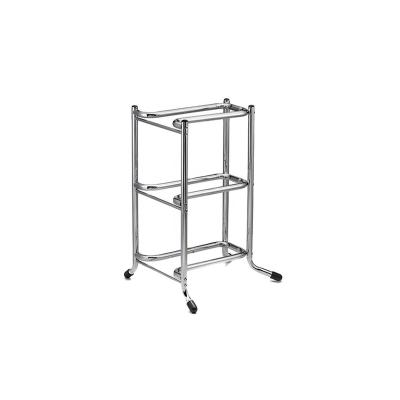 China Stocked Chrome Plated Water Bottle Storage Rack Holder Rack For Kitchen Or Office for sale