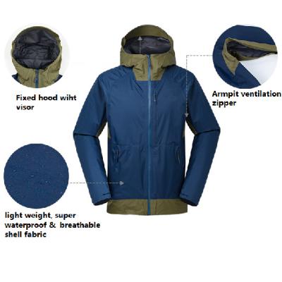 China Breathable Shell Jacket - 100% waterproof jacket - waterproof outer jacket for sale