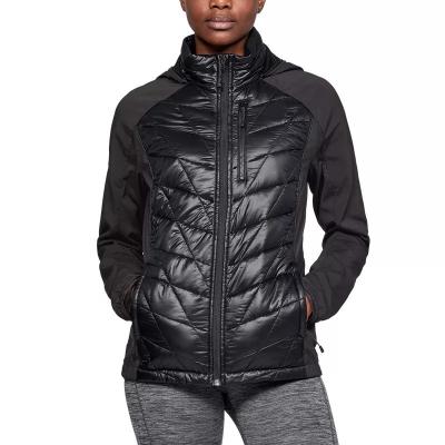 China Breathable hybrid jacket - quilted body and softshell hood, side panels and sleeves for sale