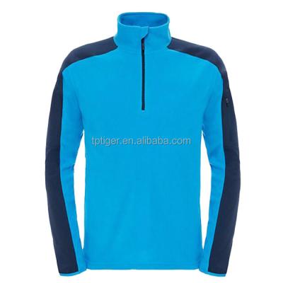 China 2021 Casual Style Men Sportswear 1/4 Zip Fleece Breathable Rise Jacket for sale