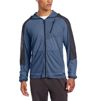 China 2021 Light Weight Breathable Sportswear Breathable Jacket Running Fixed Hood Men for sale