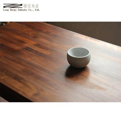 China Modern Custom Design Solid Wood American Walnut Butcher Block Countertop for sale