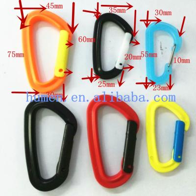 China Outdoor Sport Game Carabiner Plastic Staples for sale