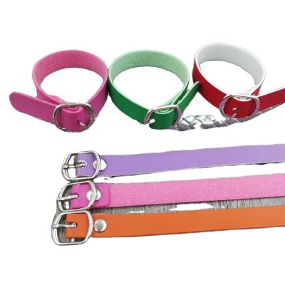 China Hot Sales Customized Logo Leather Luggage Tag Strap Eco - Friendly L17cm*1cm*2mm for sale