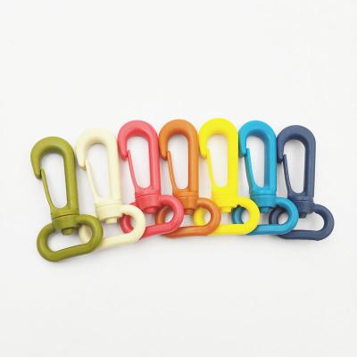 China All Plastic Swivel Snap Hook Colored Plastic Carabiner Hook for sale