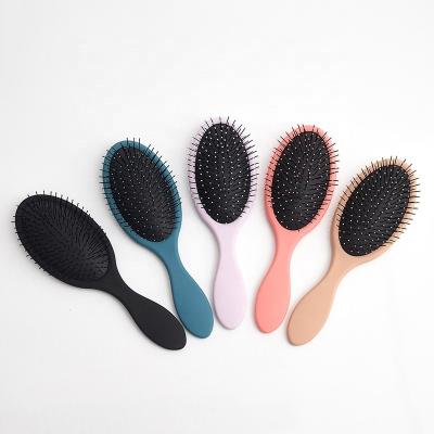 China Wholesale Soft Nylon Women Hair Massage Plastic Oval Brush Massage Detangling Hair Brush Manufacturers Private Label Brush for sale