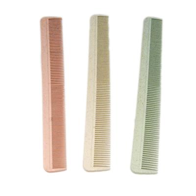 China Custom Massage Haircut Comb Promotion Wheat Straw Pocket Comb Personalized Pocket Biodegradable Straw Flat Comb for sale