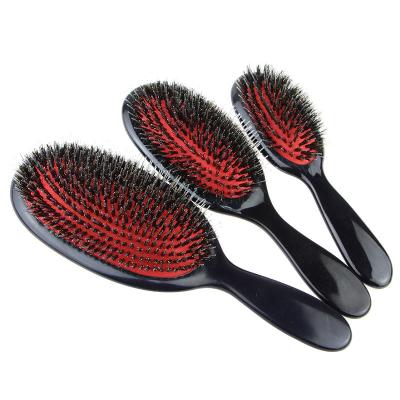 China High Quality Custom Hair Brushes Nylon Hog ​​Bristle Logo Hair Brush Boar Bristle Detangling Massage Hair Brush for sale