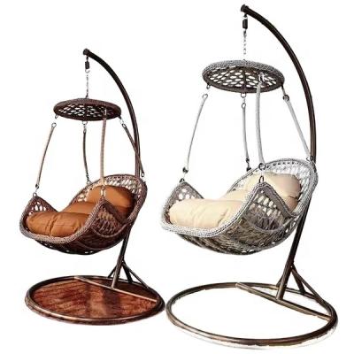 China Best Selling Modern Wicker Hanging Chair Indoor And Outdoor Cheap Adult Balcony Swing Rattan Terrace Basket Hanging Chair for sale