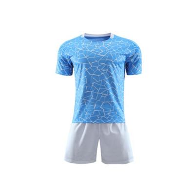 China Breathable Dye Sublimation Polyester Material Soccer Jerseys Custom Printing 100% Printing SportswearTeam Soccer Jerseys for sale