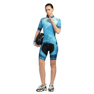 China Breathable Cycling Suit Women's Short Sleeve Cycling Overalls Road Bike Mtb Clothing Set Cycling Wear Overalls for sale