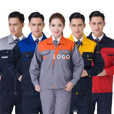 China High Quality Long Sleeve Breathable Wholesale Custom Worker Uniform Pieces Both Work Clothes Work Suit For Men And Women for sale