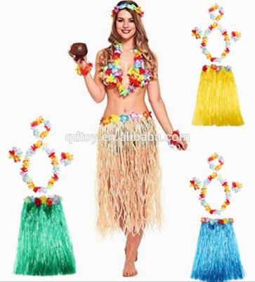 China Necklace Headband Bracelet Led Hawaiian Flower Lei Necklace Leis Garland Hawaii Flower Fancy Dress Costume for sale