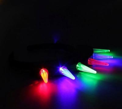 China Wholesale Plastic 6 Lights Plastic Led Spike Headband for sale