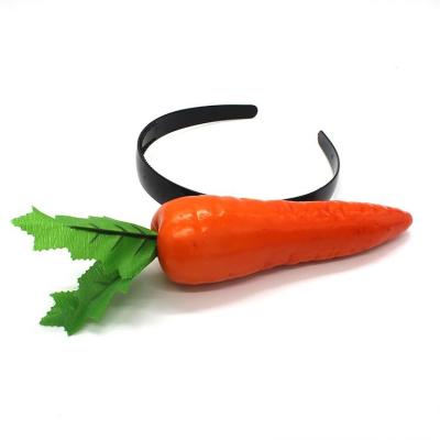 China Plastic Cheap Personality Led Carrot Headband Led Flashing Light Party Supplies for sale