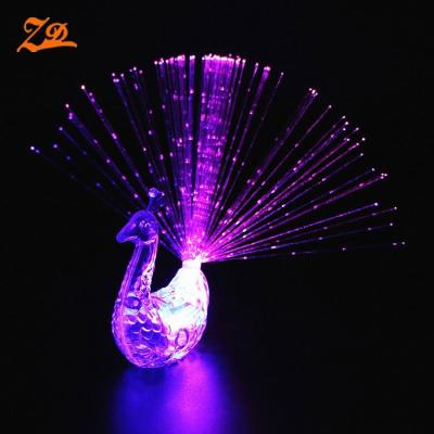 China Led High Lit Peacock Ring, Led Finger Light, Fiber Optic Party Light Decoration 5*5*7.5cm for sale