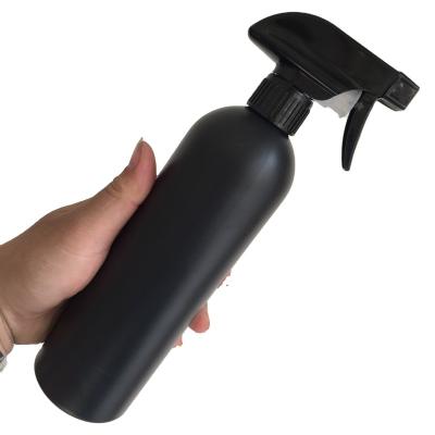 China Spray Black HDPE 500ML Spray Bottle , Cleaner Spray Bottle for sale