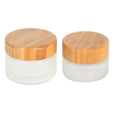 China Hot sale 5g 10g 15g 20g 30g 50g 100g 120g 150g 200g 250g 300g cosmetic bamboo cream jar with pp inner containers for sale