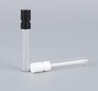 China 1.5Ml 2Ml 5Ml Mini Slender Empty Cylindrical Matte Glasss Recyclable Perfume Spray Pocket French Bottle for sale