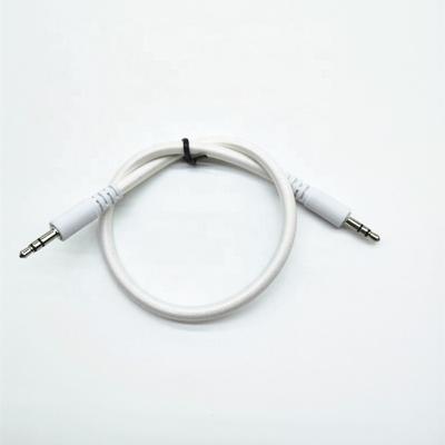 China Custom car 26AWG 3.5mm male to aux audio cable. male cable stereo nickel plated for sale