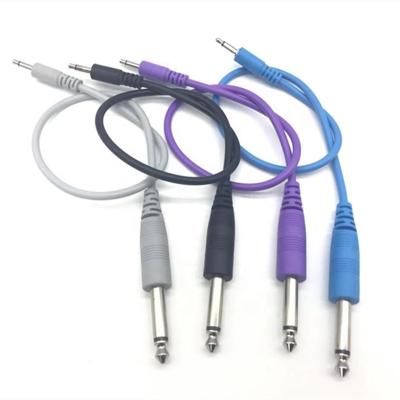 China Multimedia 3.5mm Mono Plug To 6.35mm Mono Plug Audio Cable For Guitar Plug for sale