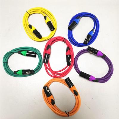 China Colorful speaker Alibaba wholesale package dmx 6 microphone xlr connectors 3 pin male to female XLR microphone cable for sale