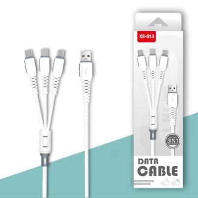 China Digital Accessories 1m USB 2.0 Cable Universal Type-c Micro Male Connector To Common Type A Male Data Cable For iPhone for sale