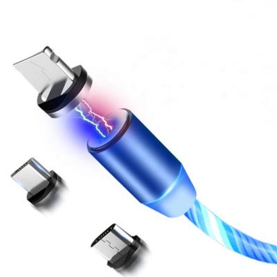 China Magnetic Line Accessories 1m LED Line Cable Universal Digital Flame Data Light Data Charging Charging Cable Color Lamp Luminous for sale