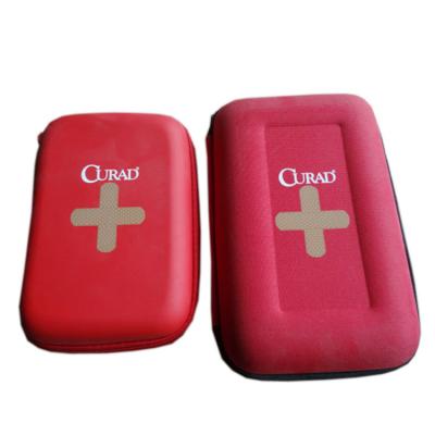 China Eco-friendly Dustproof Shockproof Waterproof Custom Design Red Cross Car / Auto Hard Case EVA First Aid Kit Box for sale