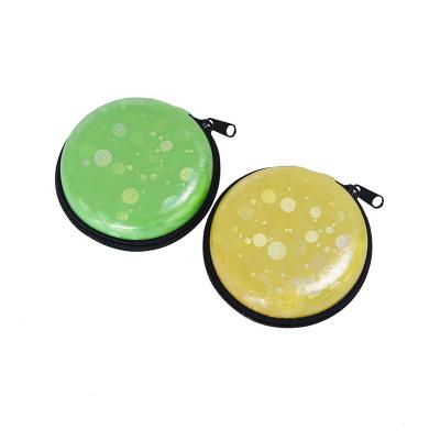 China Custom Round Protective Cute Small EVA Case Storage Bag For Earphone for sale