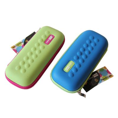 China Factory price high quality cheap colorful hard case plastic pencil case for school for sale