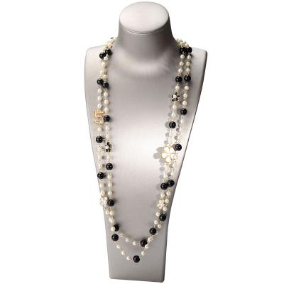 China Lead and Nickel Free Anti-Allergy Pearl Necklace Eco-friendly Korean Fashion Long Multi - Layer Pearl Accessories Pendant Chain Manufacturers Direct for sale