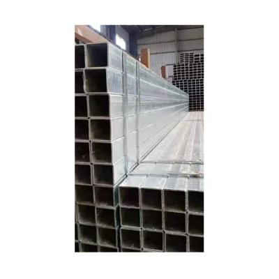 China High End Structure Pipe Hard Galvanize Corrugated Steel Iron Fittings Rectangular Pipes for sale