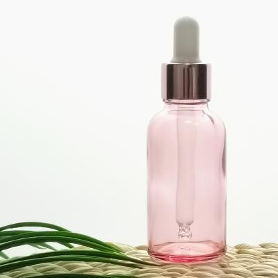 China Personal Care 10ml Bottle Rose Essential Oil Glass Bottle Cosmetic Perfume Dropper for sale