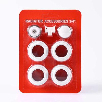 Chine Accessoires de kit de montage de radiateur de chauffage 7 en 1 3/4 