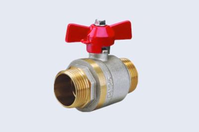 China Male X Male Brass Ball Valve 3.0Mpa Full Bore for sale