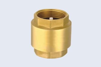 China PN10 / 232Psi Brass Spring Check Valve With Plastic Disc for sale