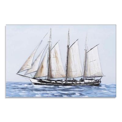 China Europe Oil Painting Sailboat Sailing On The Sea Home Decor Painting for sale