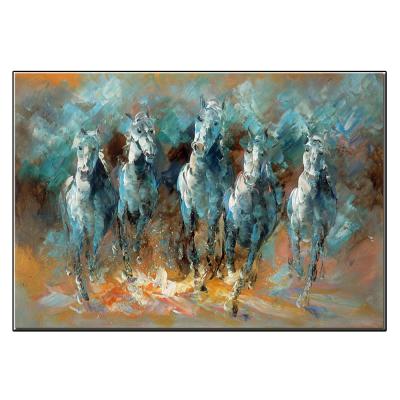 China 100% Custom Canvas Painting Horse Modern Stock Wall Art Abstract Oil Paintings For Home Decor for sale