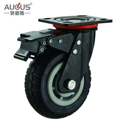 China Top Plate Heavy Loading Wear Resistant 4 Inch 100 mm Small Nylon Caster Wheel for sale