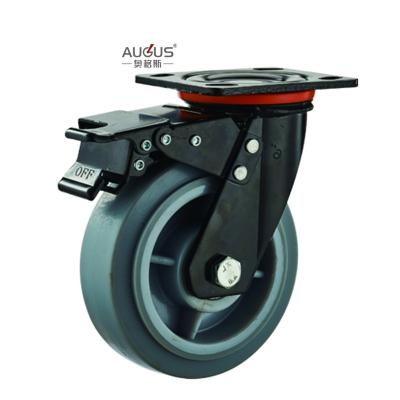 Cina Round Trend Adjustable Castor Wheel TPR Heavy Duty Caster 07-SERIES Phenolic Resin in vendita