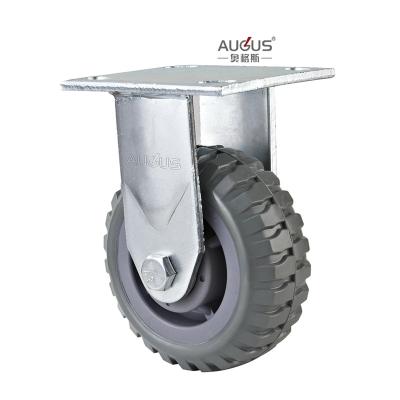 China China manufacture heavy duty caster wheel Grey PU with core double ball bearing en venta