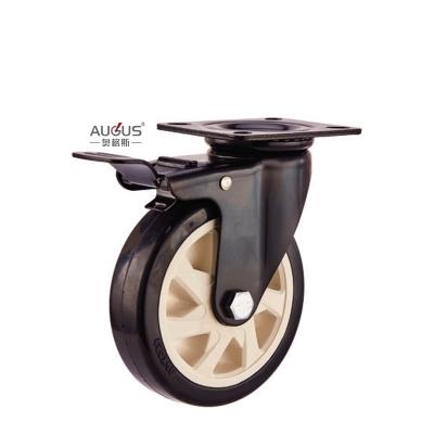 China Wholesale industrial medium heavy duty caster wheel swivel side brake zu verkaufen