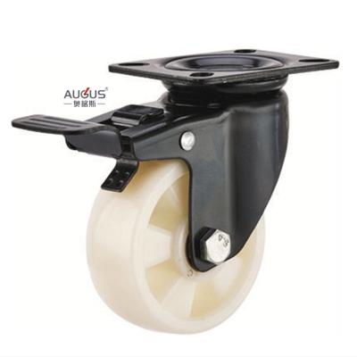 Κίνα Black Lacquer	Industrial Castor Wheel Pu Medium Heavy Duty Caster Wheel προς πώληση