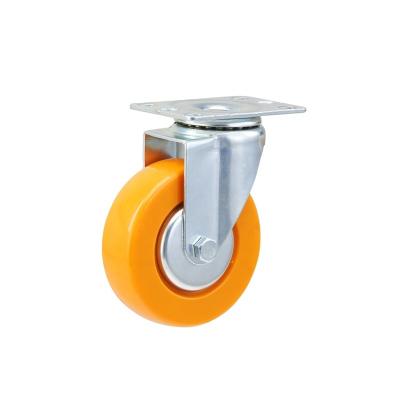 China 3/4/5 Inch Medium Duty PU Castor Wheel Medium Duty Castor Wheel Swivel Dolly for sale