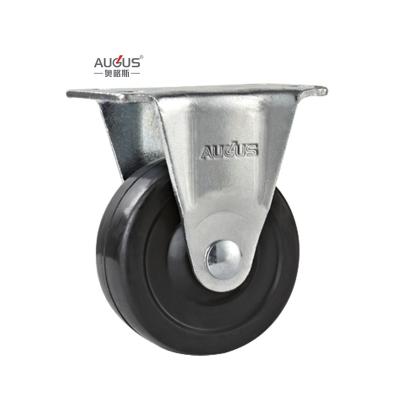 China rubber side brake ball caster wheel chair wheels light duty caster wheel for sale