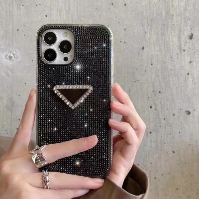 China Luxury High End Tpu Diamond Brand Phone Case For iphone 14 pro 14 pro 13mini 12 11 promax 13 designer case beautiful for sale