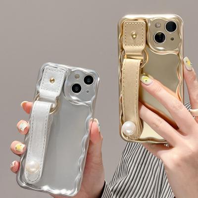 China TPU Gold Strap Phone Case For iphone 14promax 13promax 11 Back Cover for sale