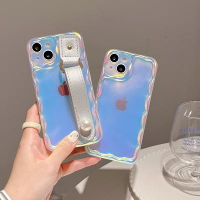 China TPU Laser Wristband Phone Case For iphone 14promax 13promax 11 Back Cover for sale