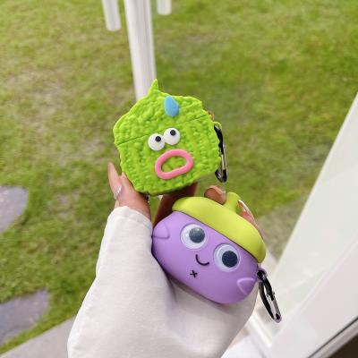 China Vegetable Bitter Green Squash Fanshion 3D Melon Wireless Earphone Cover for airpods 3 pro2 for sale